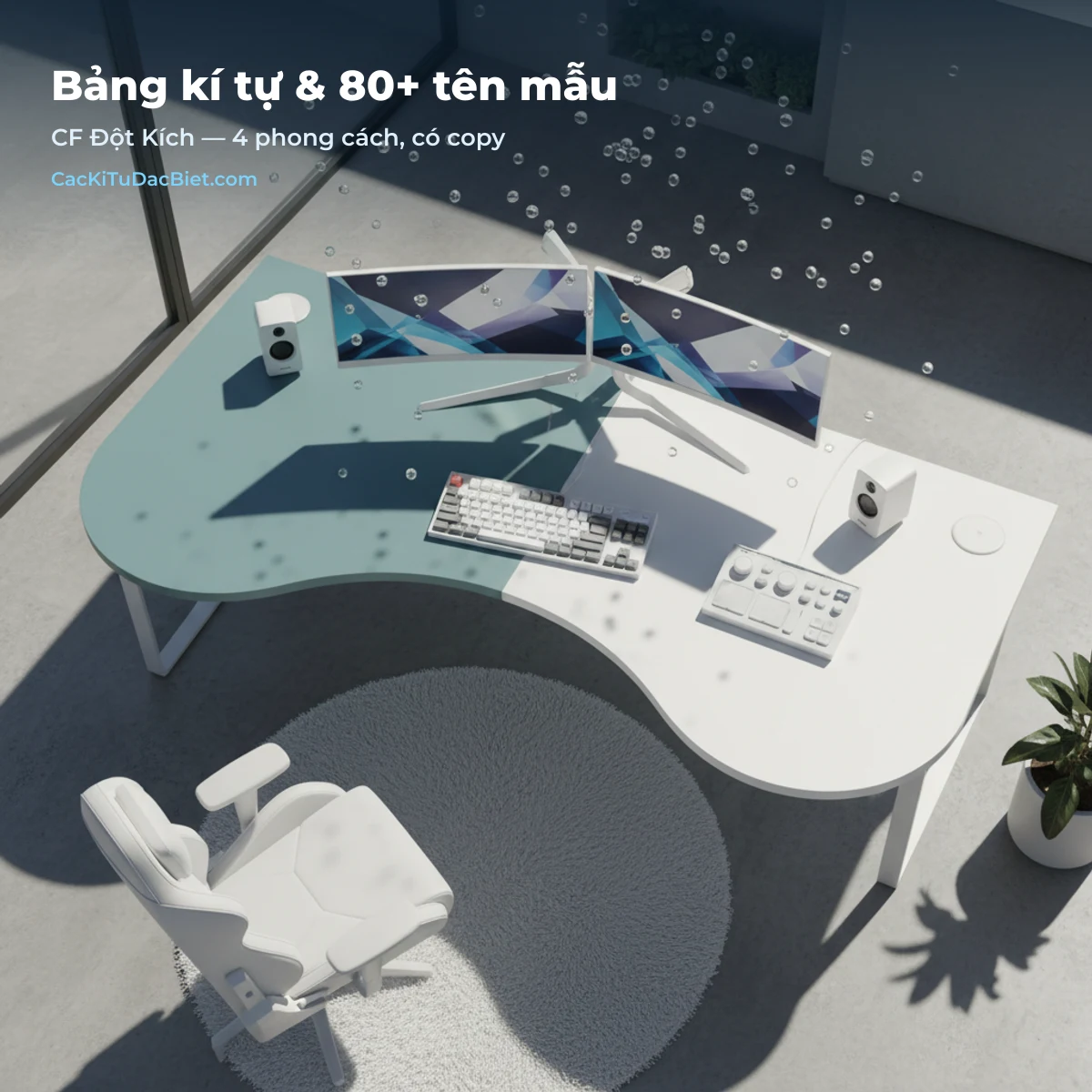 Bảng kí tự và 80 tên mẫu CF Đột Kích