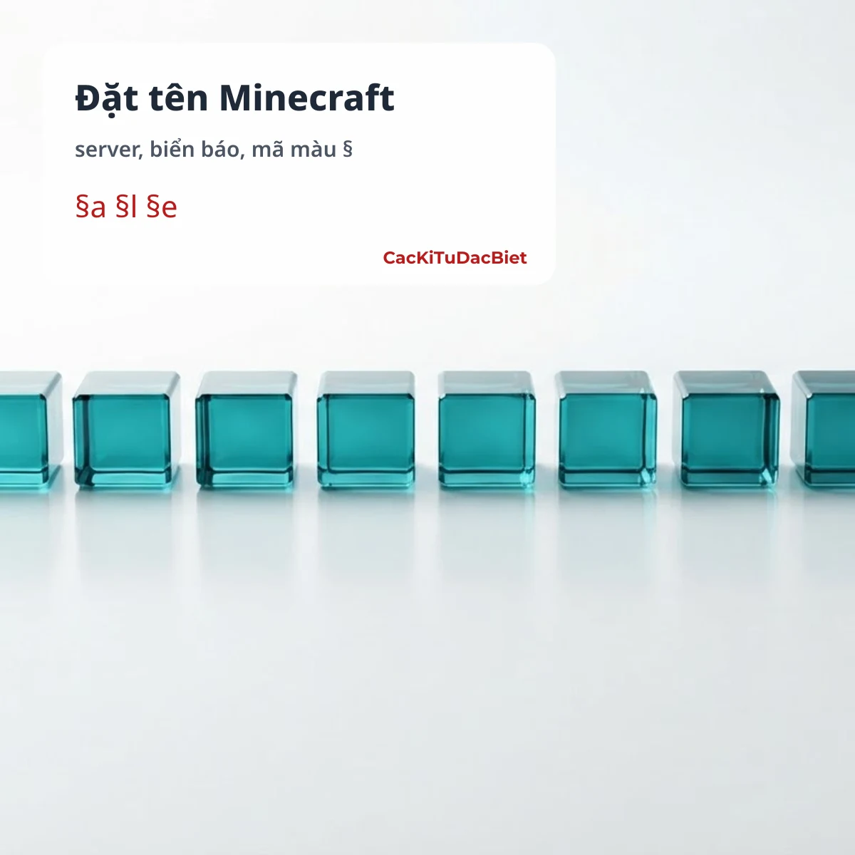 Đặt tên Minecraft cho server và biển báo