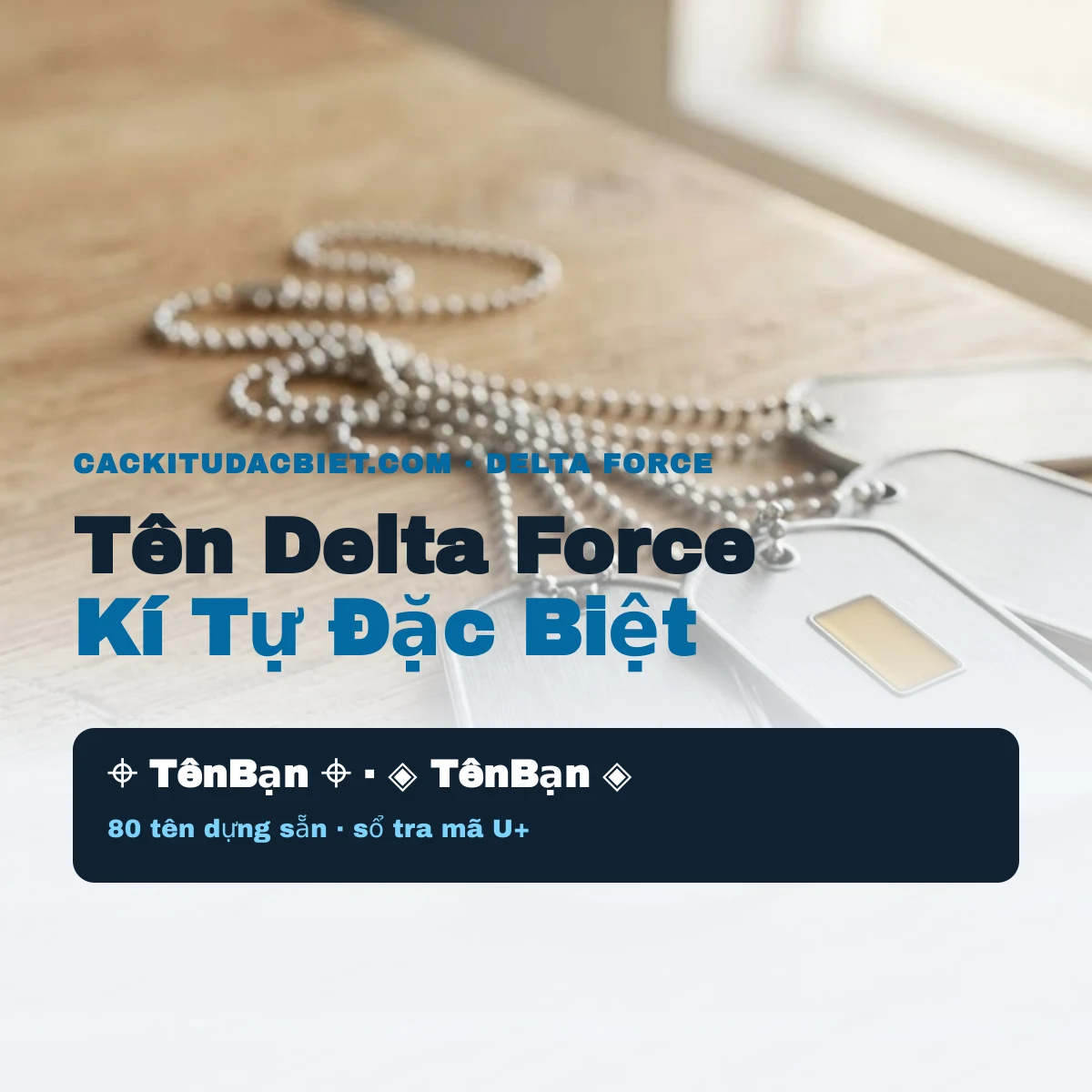 Tên Delta Force kí tự đặc biệt