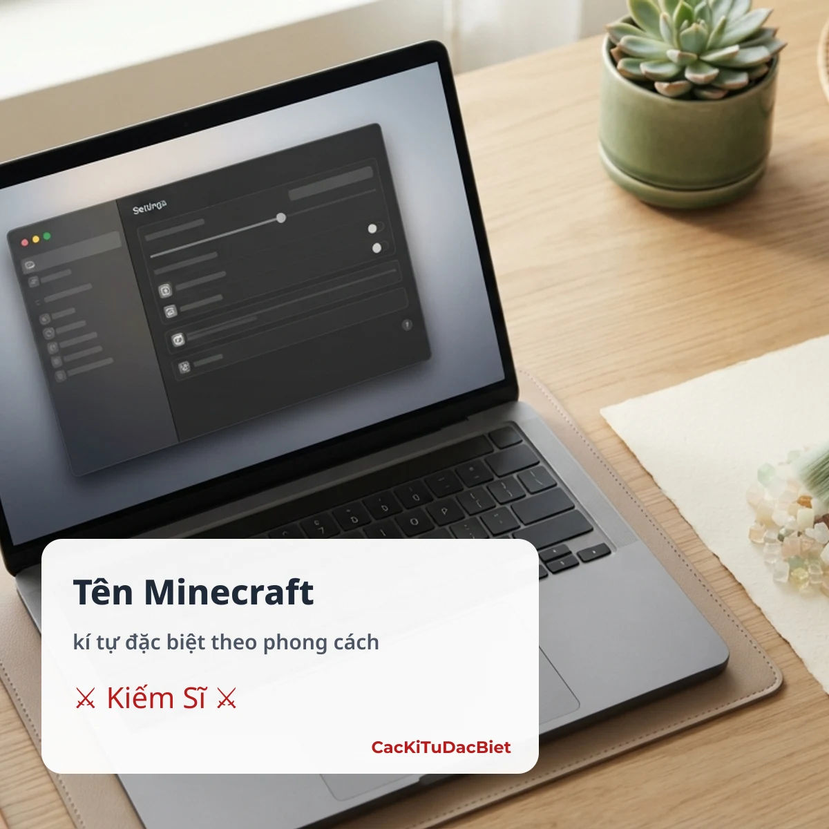 Tên Minecraft kí tự đặc biệt theo phong cách